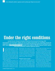 BTJ 6/23 - MARITIME: Under the right conditions. Can onboard carbon capture and nuclear get ships to net zero?
