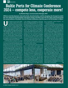 BTJ 6/24 - BPO NEWSLETTER: Baltic Ports for Climate Conference 2024 - compete less, cooperate more!