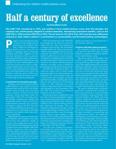 BTJ 6/24 - MARITIME: Half a century of excellence. Celebrating the Liebherr mobile harbour crane