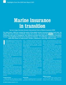 BTJ 6/25 - MARITIME: Marine insurance in transition. Highlights from the IUMI Stats Report 2025