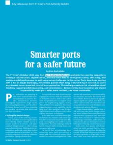 BTJ 6/25 - MARITIME: Smarter ports for a safer future. Key takeaways from TT Club's Port Authority Bulletin