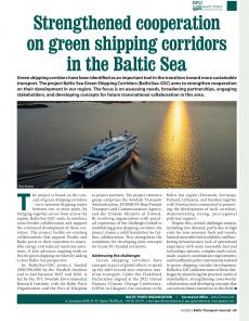 BTJ 6/25 - BPO NEWSLETTER: Strengthened cooperation on green shipping corridors in the Baltic Sea