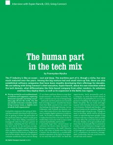BTJ 6/25 - TECHNOLOGY: The human part in the tech mix. Interview with Espen Ranvik, CEO, Grieg Connect