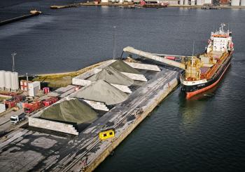 First ship call to Esbjerg's brand-new dry bulk terminal