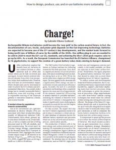 The Friday Long Read: Charge! How to design, produce, use, and re-use batteries more sustainably