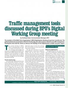 BTJ 5/21 - BPO NEWSLETTER: Traffic management tools discussed during BPO's Digital Working Group meeting