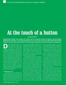 BTJ 3-4/20 - Technology: At the touch of a button. The Port of HaminaKotka's investment in digital modelling