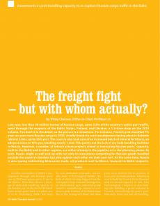 BTJ 2/21 - REPORT: The freight fight - but with whom actually? Investments in port handling capacity to re-capture Russian cargo traffic in the Baltic