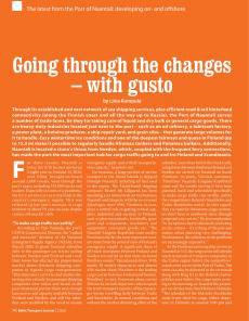 BTJ 2/21 - LOGISTICS: Going through the changes - with gusto. The latest from the Port of Naantali: developing on- and offshore