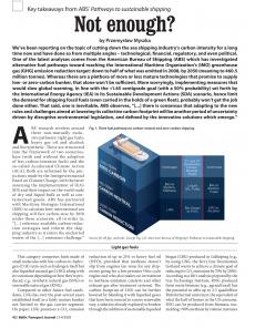 BTJ 3-4/20 - Sustainability: Not enough? Key takeaways from ABS' Pathways to sustainable shipping