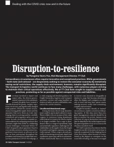 BTJ 3-4/20 - Legal: Disruption-to-resilience. Dealing with the COVID crisis: now and in the future