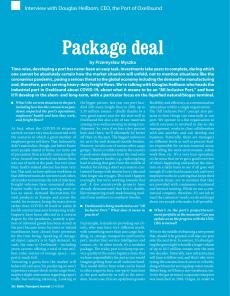 BTJ 3-4/20 - Maritime: Package deal. Interview with Douglas Heilborn, CEO, the Port of Oxelösund