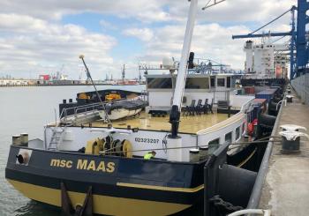 The container barge Maas to run on zero-emission hydrogen