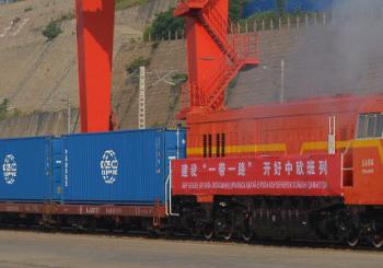 COSCO's new China-Europe container train