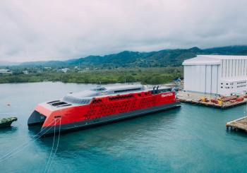 Fjord Line's brand new high-speed catamaran ferry - launched
