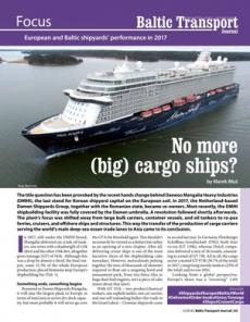 BTJ 5/18 - Focus: No more (big) cargo ships? European and Baltic shipyards' performance in 2017