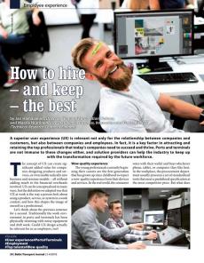 BTJ 3-4/18 - How to hire – and keep – the best. Employee experience