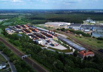 Foundation stone for Loconi's new inland terminal - laid