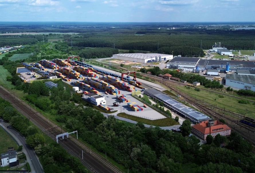 Foundation stone for Loconi's new inland terminal - laid
