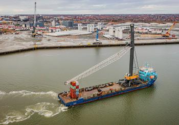 Liebherr lightning fast replacement delivery to Esbjerg