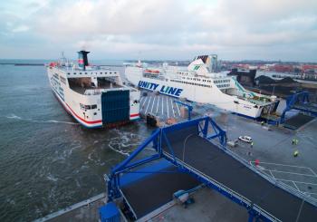 Ystad's new ferry berths - tested