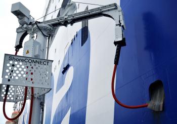 Stena Line draws power from the shore in Kiel