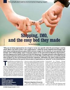 BTJ 3-4/18 - Shipping, IMO, and the cosy bed they made. The complicated road to environmental shipping targets