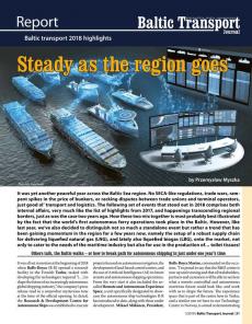 BTJ 1/19 - Report: Steady as the region goes. Baltic transport 2018 highlights