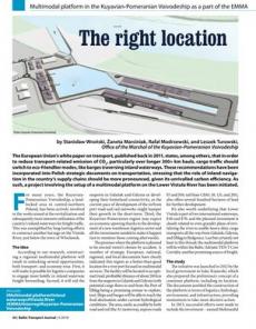 BTJ 5/18 - The right location. Multimodal platform in the Kuyavian-Pomeranian Voivodeship as a part of the EMMA