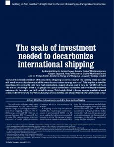 The Friday Long Read: The scale of investment needed to decarbonize international shipping. Getting to Zero Coalition's Insight Brief on the cost of making sea transports emission-free