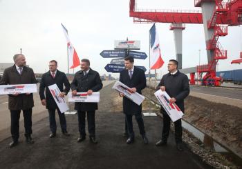 A new container rail terminal opens in the Kaliningrad Oblast