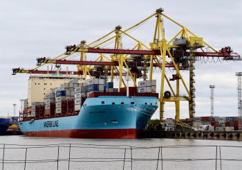 Vistula Maersk arrives in the Baltic