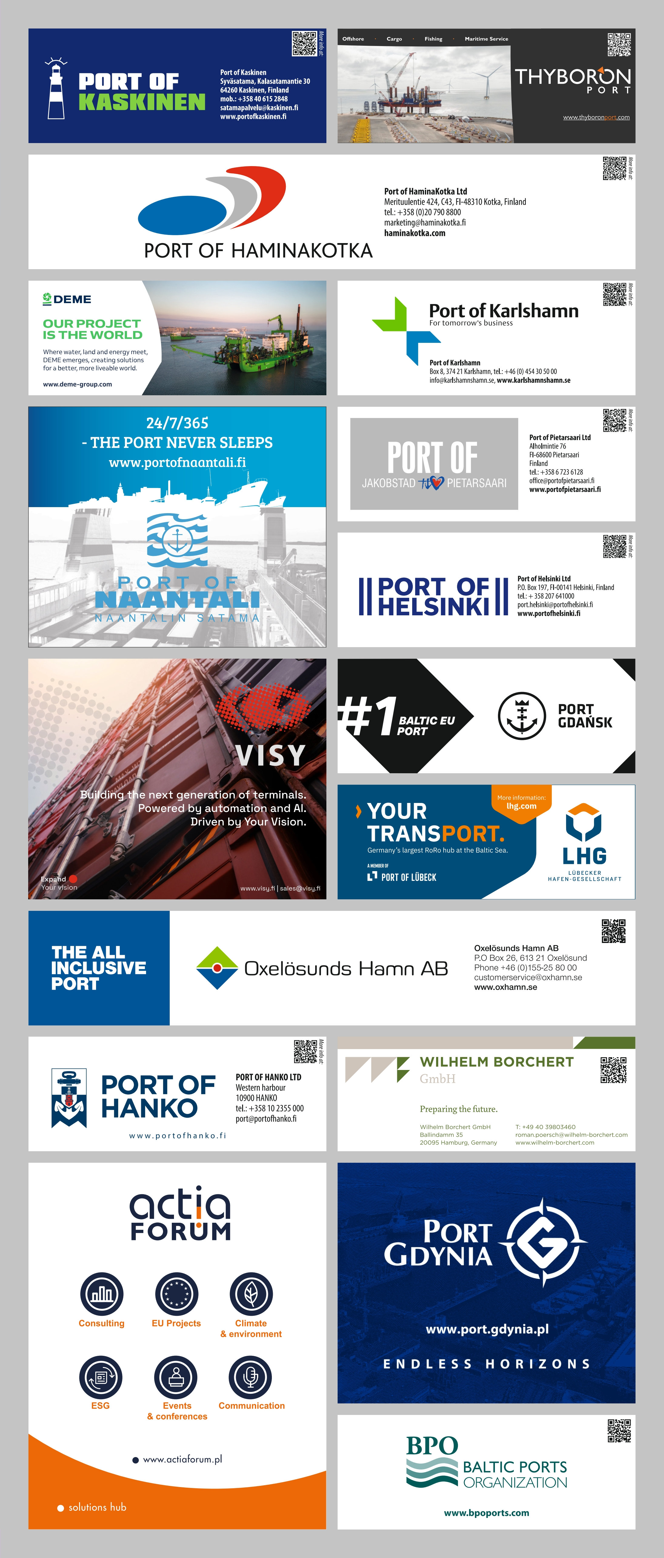 Partners of the Baltic Port Map 2025