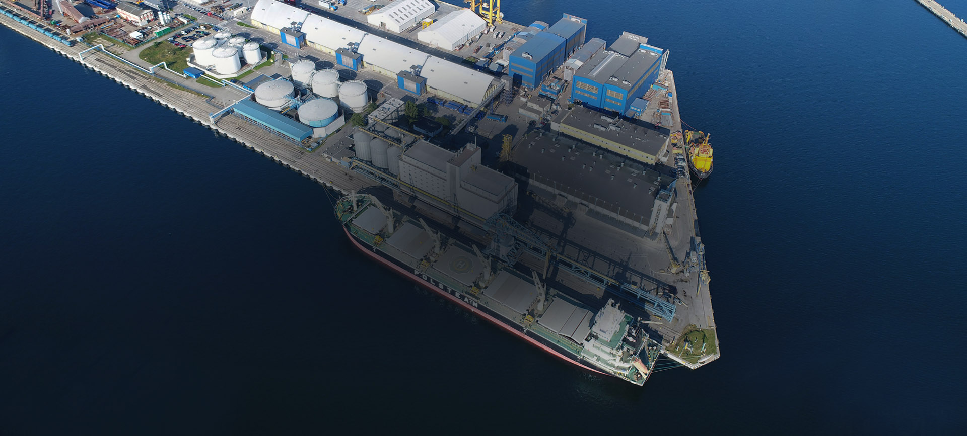 Fire at the Port of Gdynia