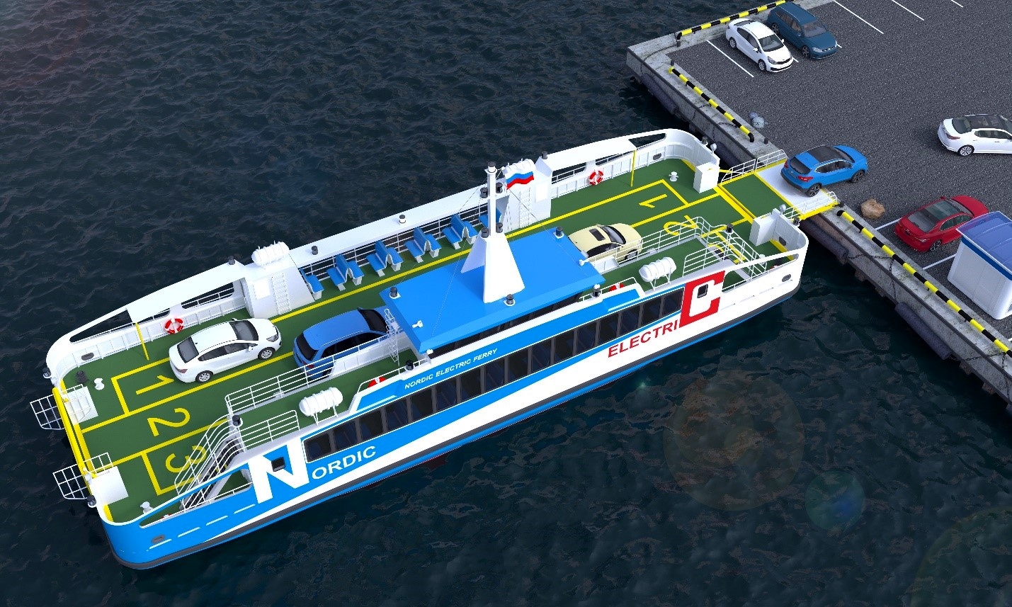 Battery ferry for local traffic in Kaliningrad