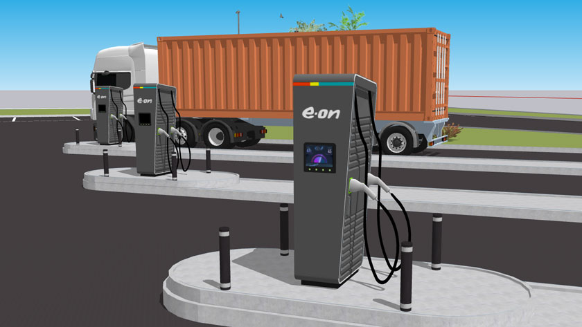 Denmark's first e-truck charging stations