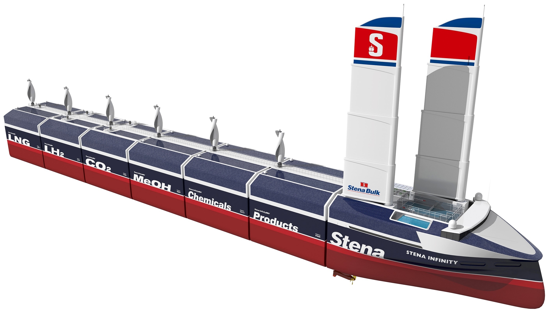 Stena Bulk's InfinityMAX modular hydrogen-run liquid & dry bulk carrier concept
