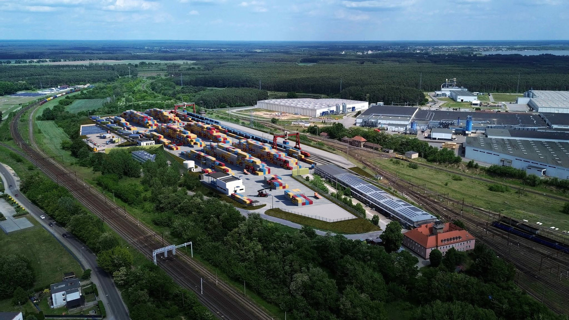 Foundation stone for Loconi's new inland terminal - laid
