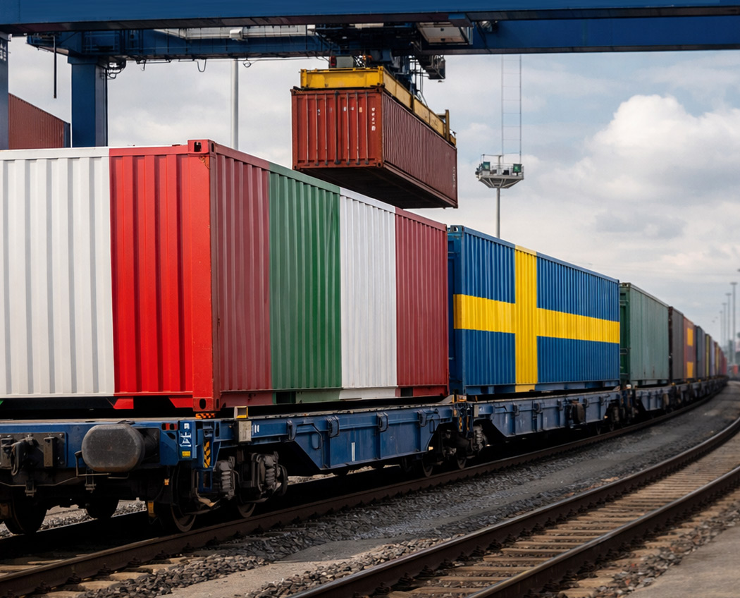 From Sweden to Italy - by rail
