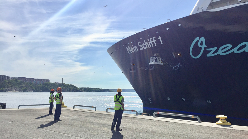 First cruise calls in Sweden