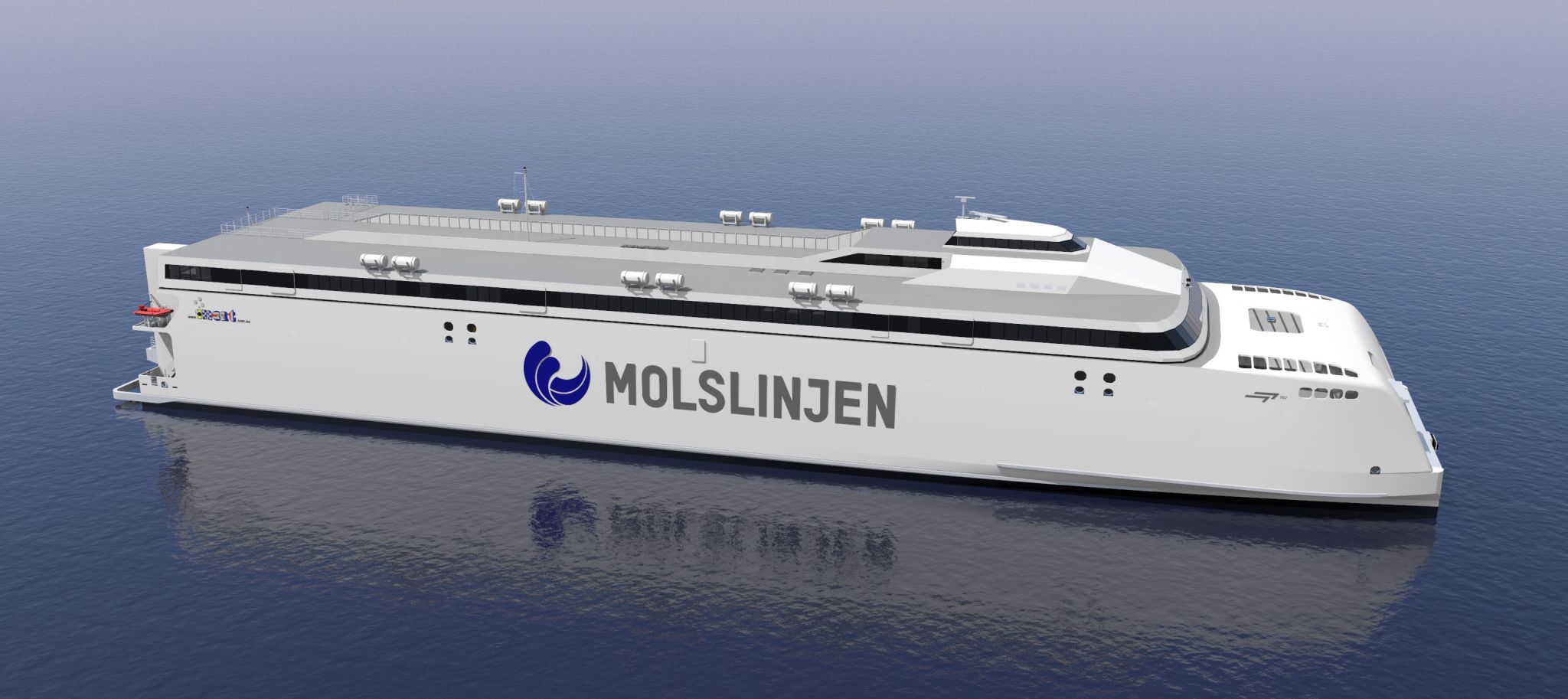 Molslinjen's third e-catamaran - inked