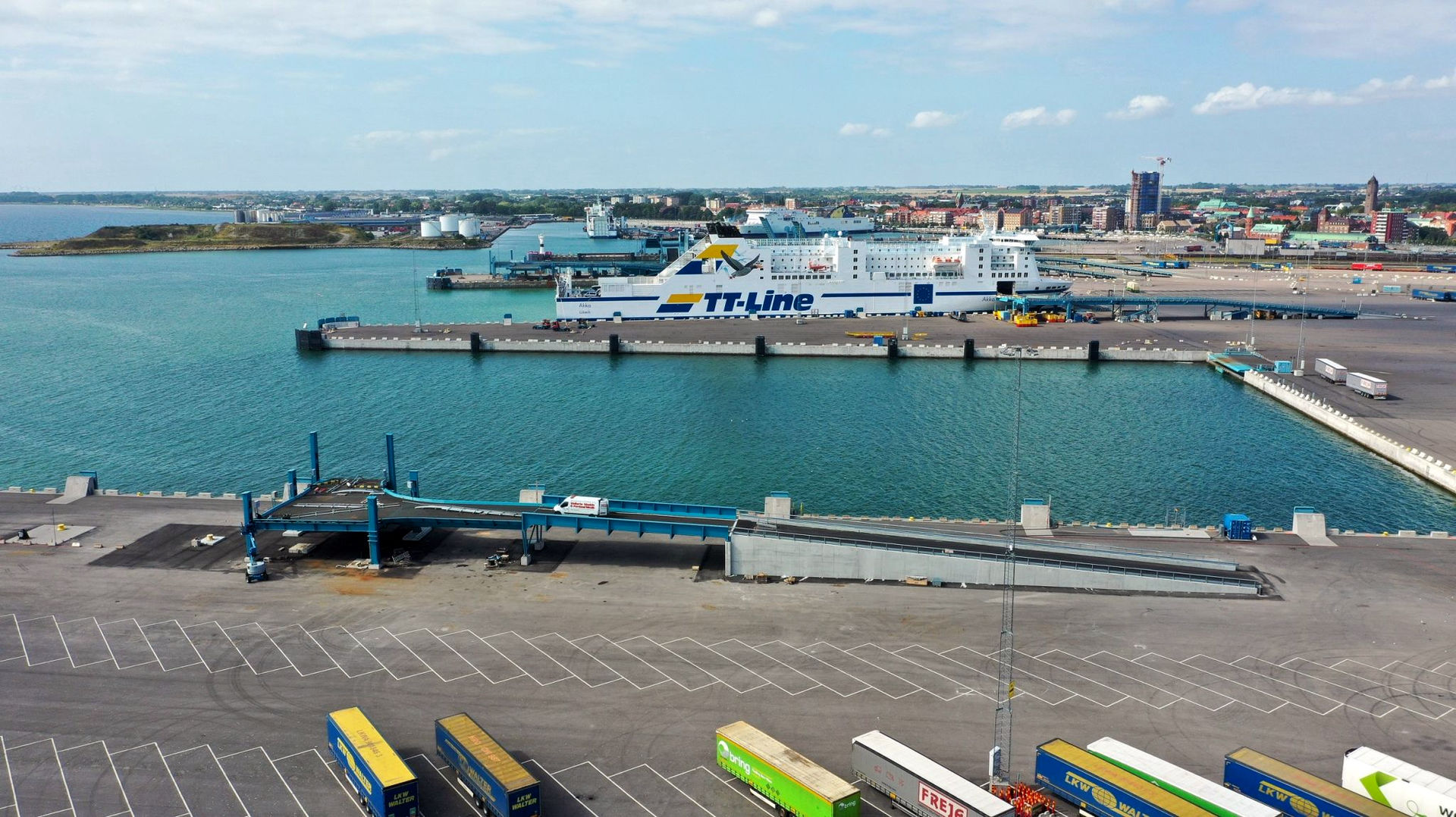 New ro-ro side ramp in Trelleborg