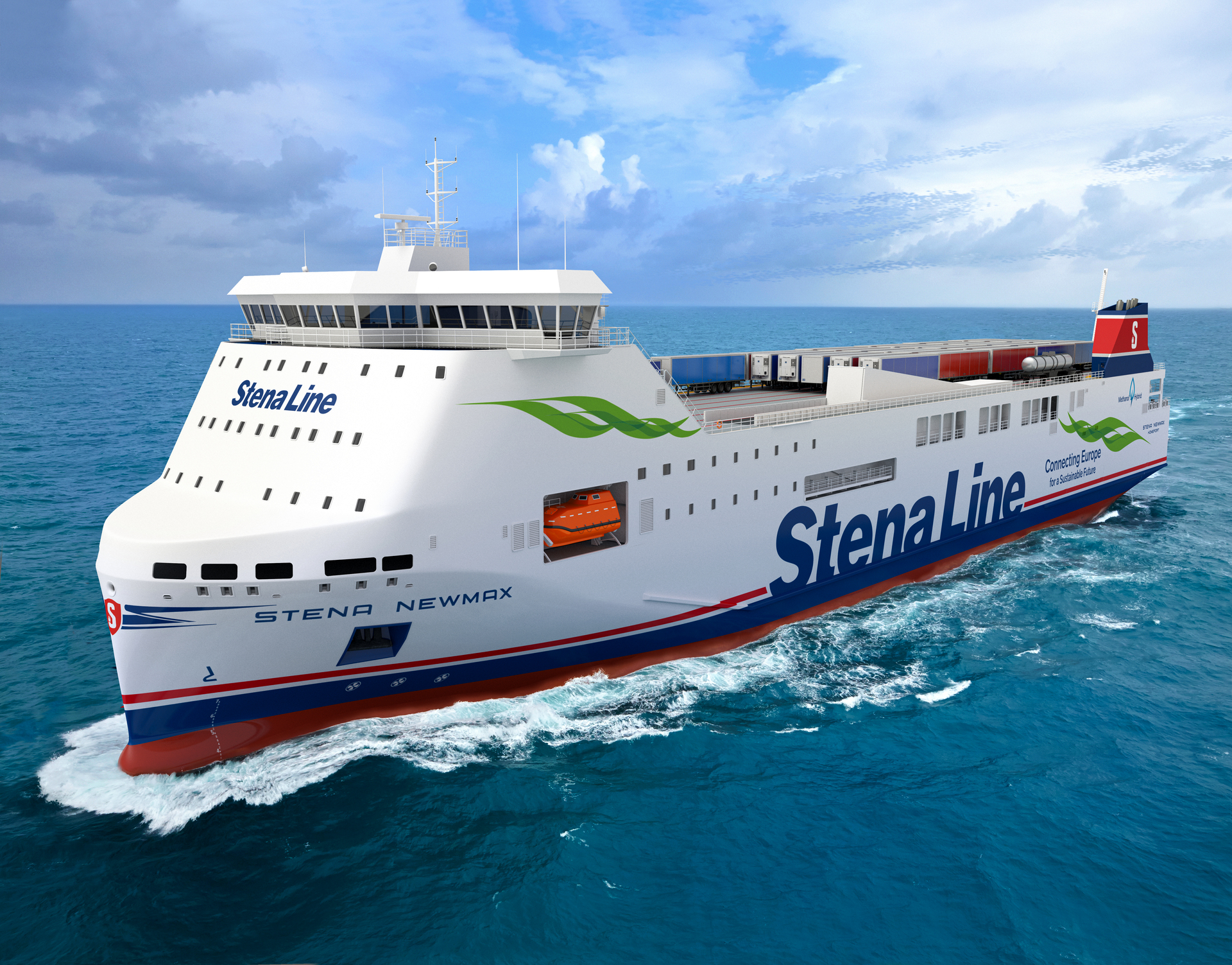 Stena Line orders two hybrid (e-)methanol ro-ros