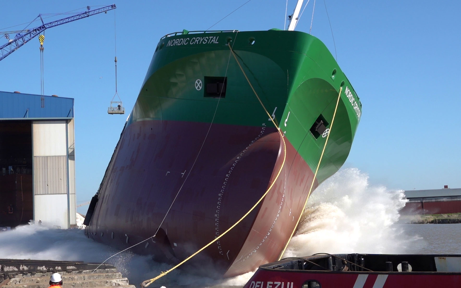 Erik Thun's latest dry bulker - launched