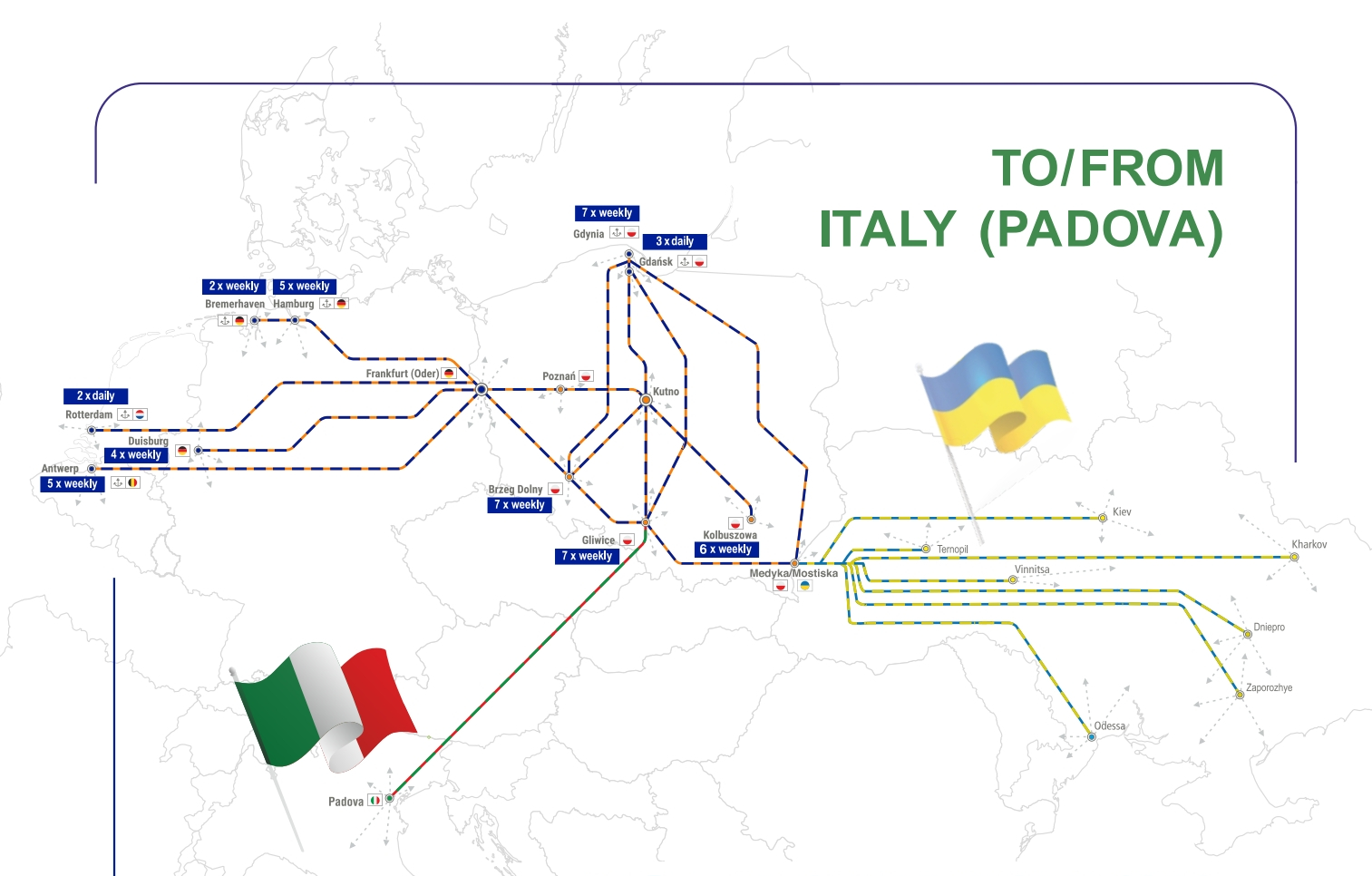 PCC Intermodal connects Poland and Italy