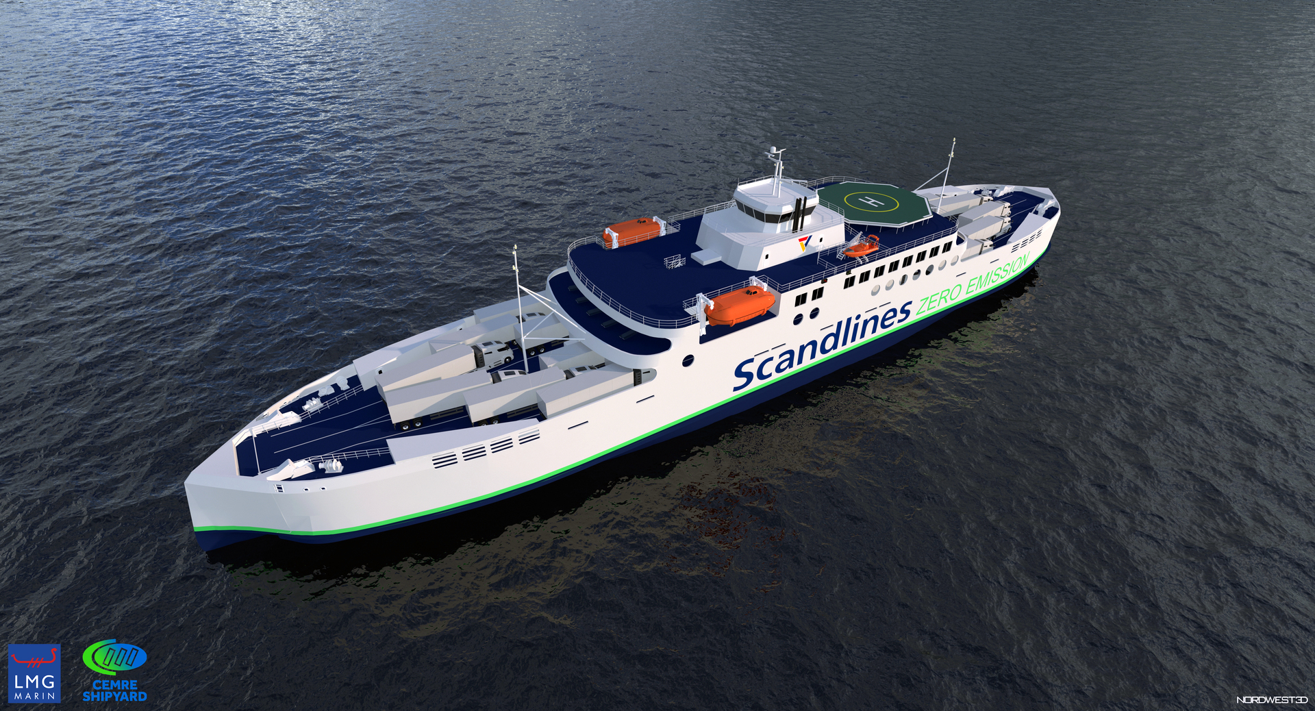 Scandlines' zero-emission ferry to have a digital climate twin