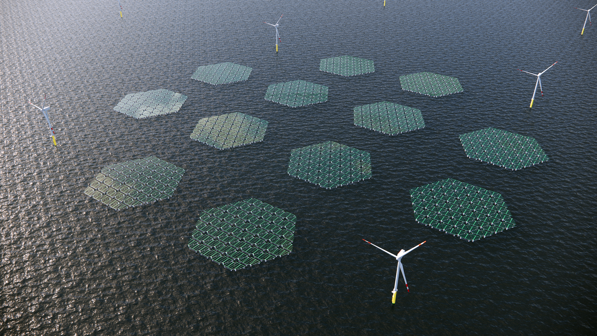 Offshore hybrid energy park